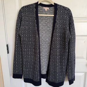 Merona Blue and White Knit Sweater